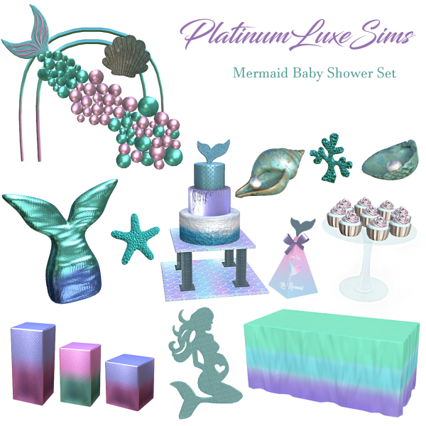 331188 mermaid baby shower set by platinumluxesims sims4 featured image
