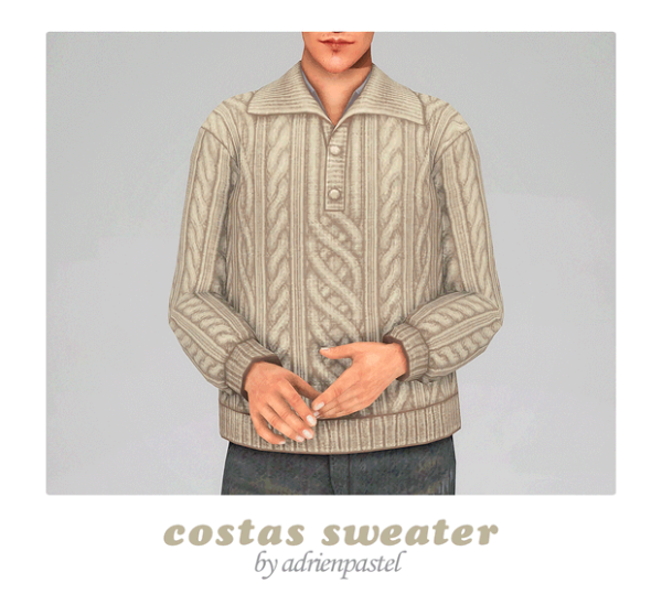 AdrienPastel’s Alpha Attire: Costas Sweater & Daniel Jeans Ensemble