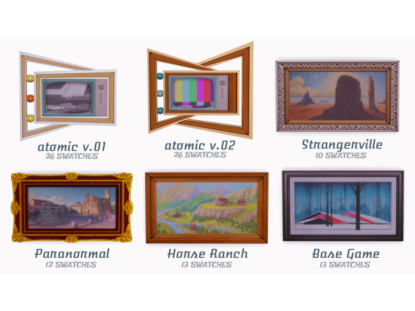 331568 framed flatscreens art tvs for more eclectic sims by surely sims sims4 featured image