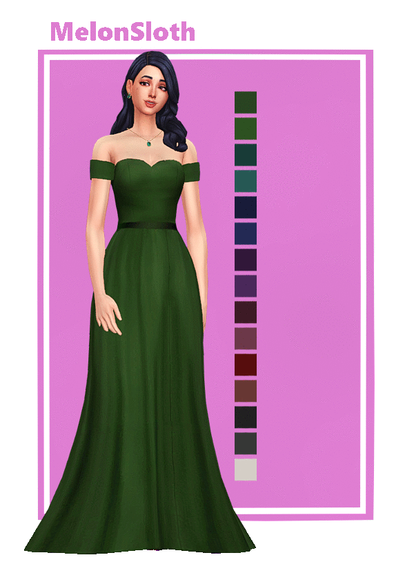 331642 pine ball gown waltzing poses and decos sims4 featured image