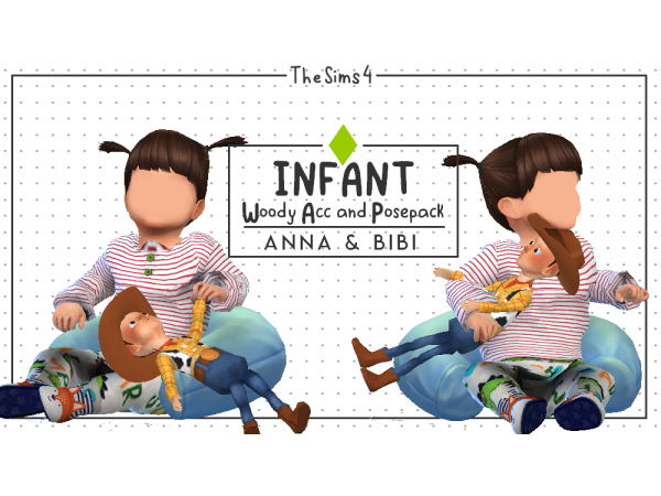Enchanted Stances: Woody Accents & PosePack_026 by Anna & Bibi (Infant & Alpha CC)