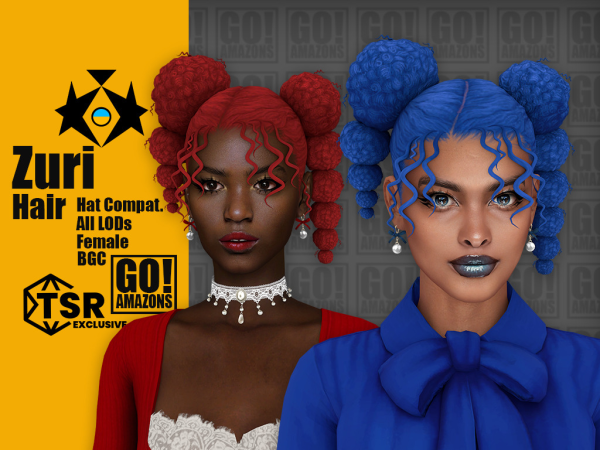 Zuri’s Crown: Embracing Diversity with Alpha Hair Collection (Female Updos & Afros)