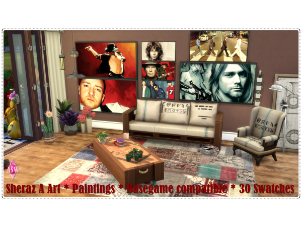 Sheraz’s Artistic Haven: Annett’s Sims 4 Welt Creations (ASW) – Paintings & Decor Galore
