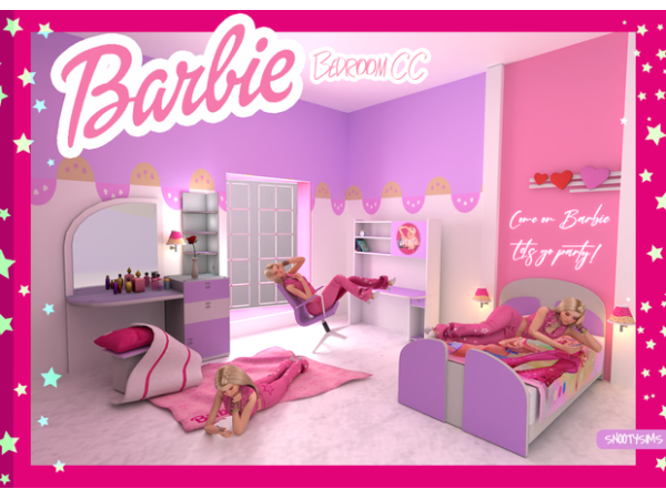 332800 come on barbie bedroom cc by snootysims sims4 featured image