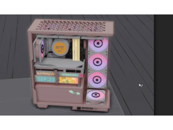 333349 lin dian rgb water cooling chassis sims4 featured image