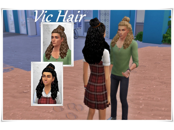 333377 vic hair all gender sims4 featured image