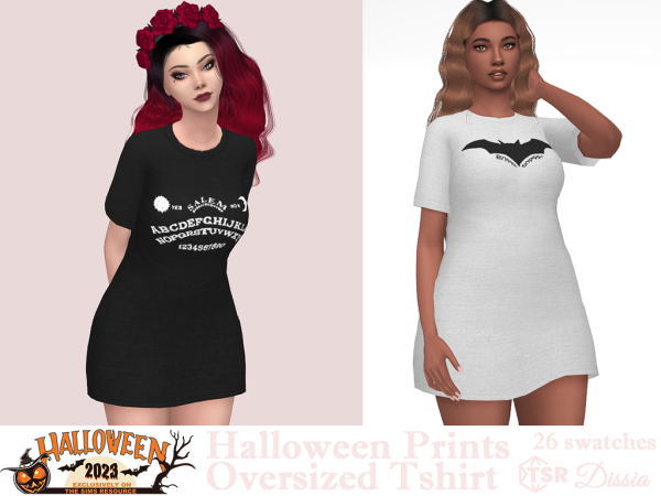 334441 halloween prints oversized tshirt sims4 featured image