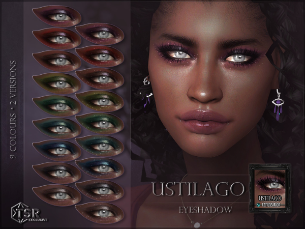 Glam Gaze Ustilago: Lush Eyeshadow Collection for TS4 (Alpha CC)