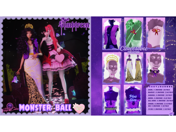 Fashion Fright Night: Simblreen 2023’s Monster Ball Outfit Extravaganza (AlphaCC & More)