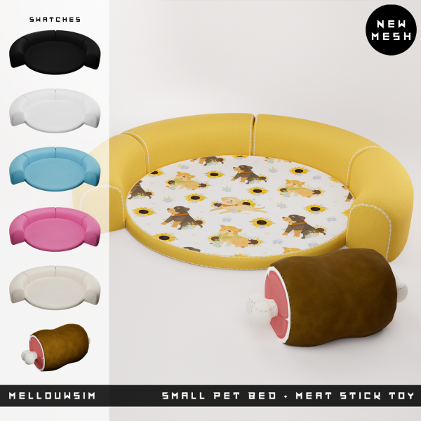 335750 small pet bed meat stick toy by mellouwsim sims4 featured image