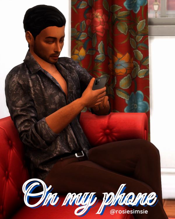 336252 posepack on my phone by rosiesimsie sims4 featured image