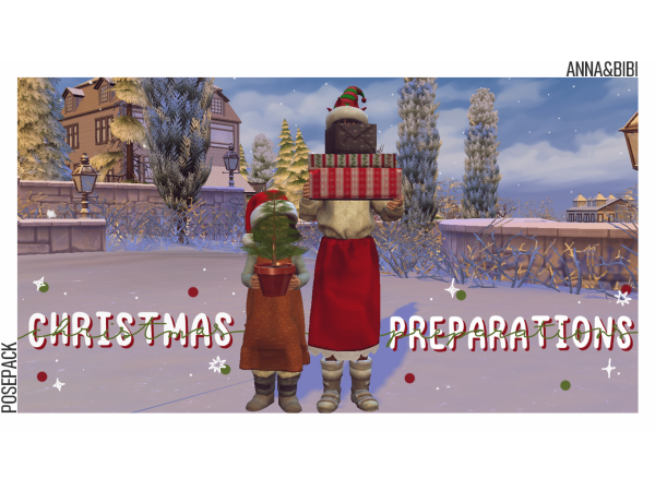 Yuletide Embrace: Festive Posepack (Anna&Bibi) – Cherish Holiday Moments #FamilyJoy