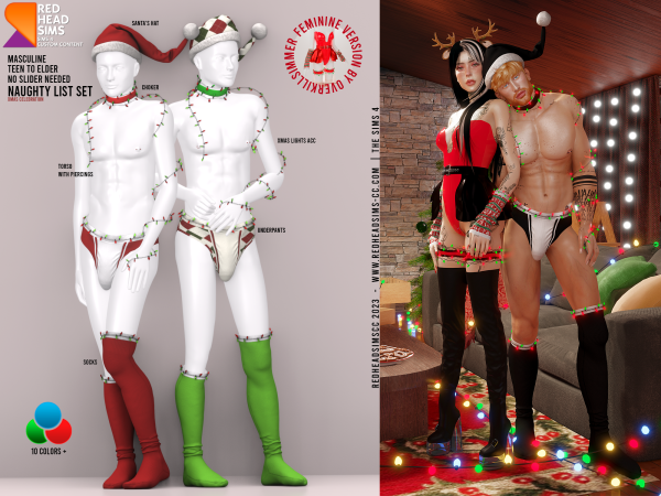 338039 naughty list set masculine by redheadsimscc sims4 featured image