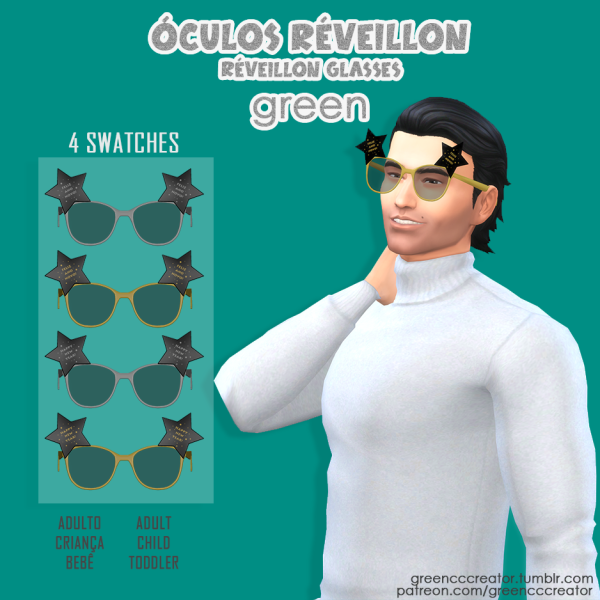 338074 oculos reveillon green by greencccreator sims4 featured image