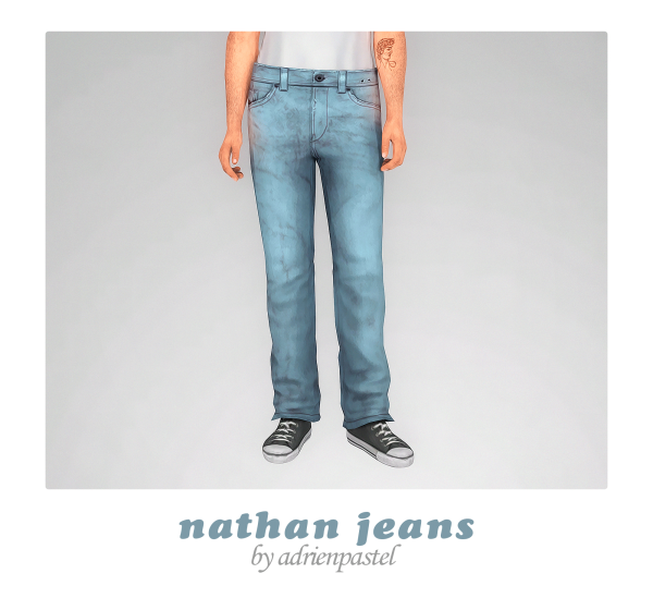 Nathan’s Denim Delight: AdrienPastel’s Alpha Male Jeans Collection 📑
