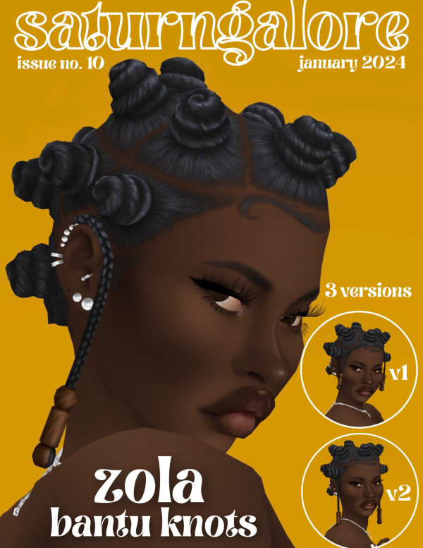 SaturnGalore’s Zola Bantu Bliss (Stellar Afro Knots) #AlphaHair #FemaleUpdo
