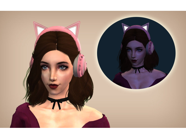 339768 kitty headphones with static light accessory for the sims 2 sims2 featured image