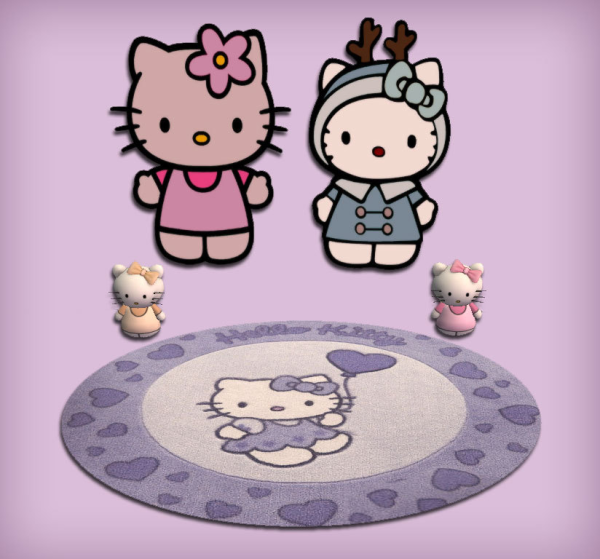 339769 hello kitty kids sculpture rug and wallstickers deco for the sims 2 sims2 featured image