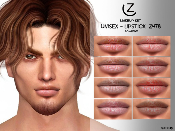 339896 beard z43 and lipstick z478 sims4 featured image