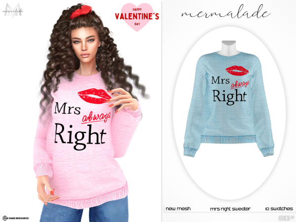 Cozy Couture: Mrs. Right Sweater MC536 (Chic Female Tops & Sets)