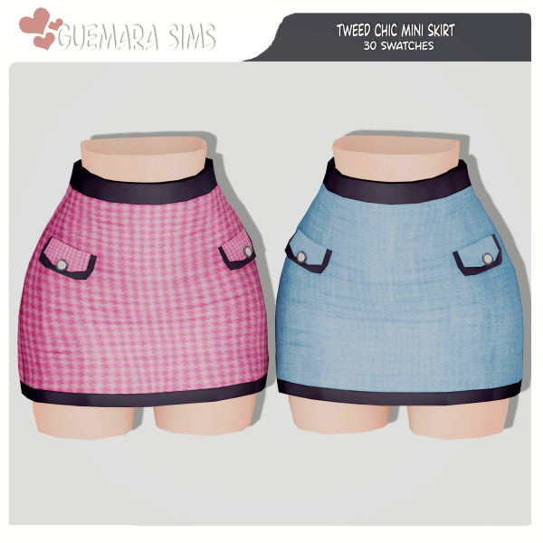 GuemaraSims Unveils: Tweed Chic Mini Skirt (Now Public!) #TrendyAlphaWear