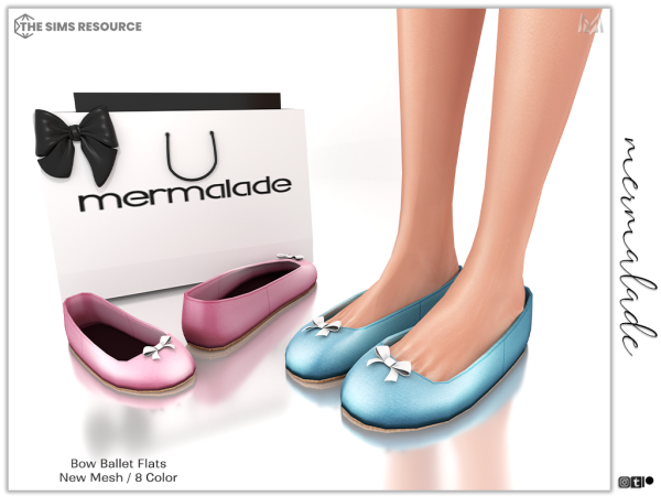 339979 bow ballet flats female s304 sims4 featured image