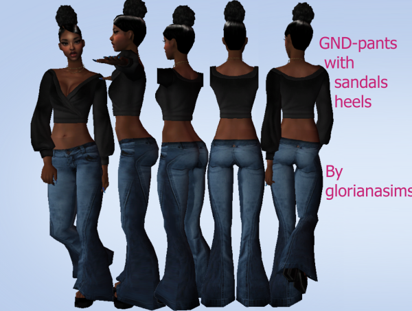 340025 sims 2 gnd bottom pants with sandals heels sims2 featured image