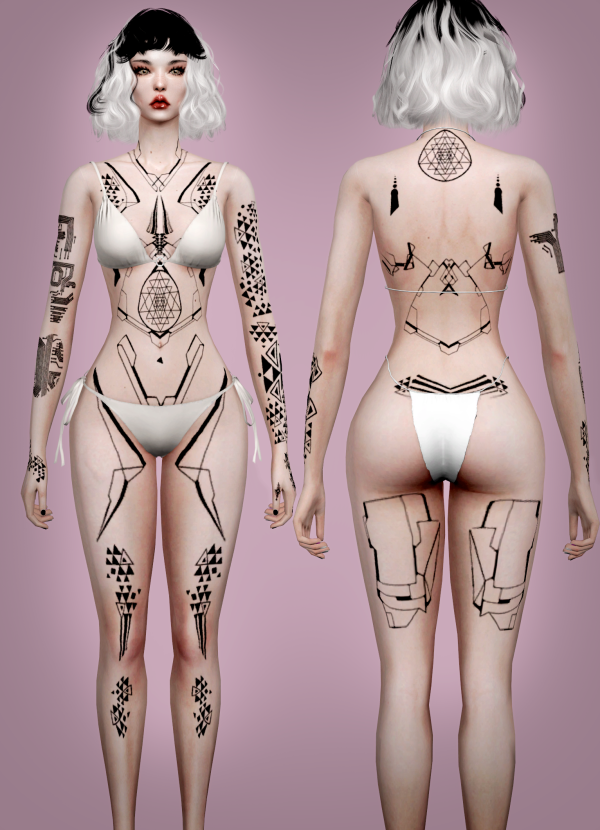 Jennisims’ Galactic Ink: Tribal Sci-Fi Tattoos (#AlphaCC #Tattoos)