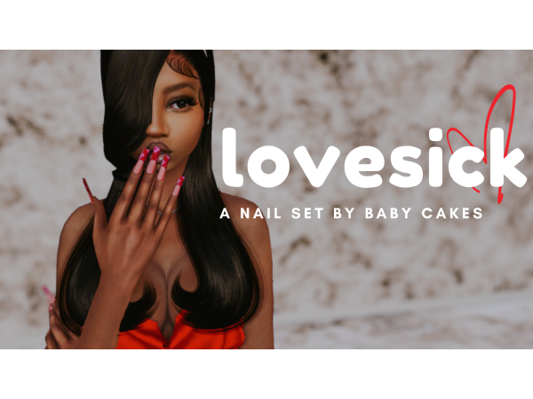 340670 128152 lovesick nail set 128152 by babycakessims sims4 featured image