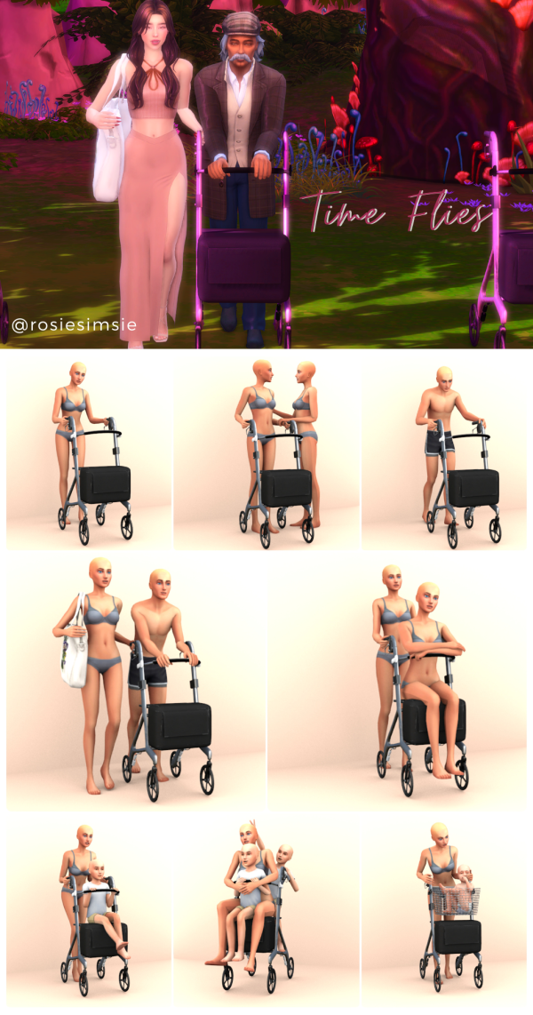 340799 posepack time flies by rosiesimsie sims4 featured image