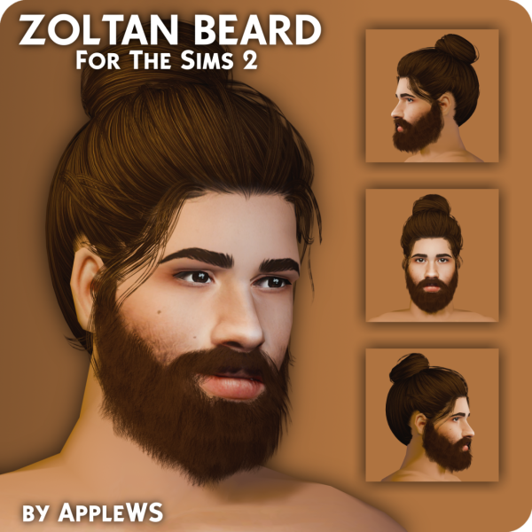 Zoltan’s Mane: Alpha Beard Elegance by @venusprincess-ts3 (#AlphaHair #MaleGrooming)