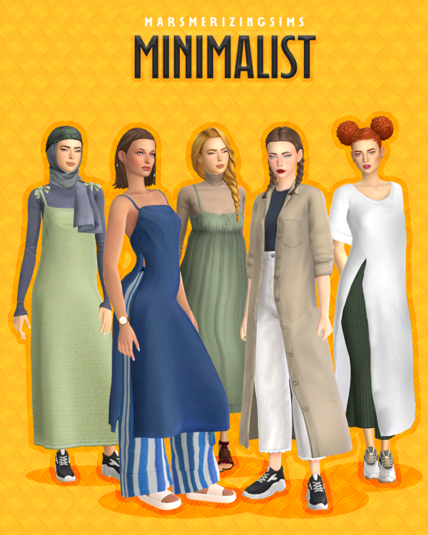 MarsMerizingSims’ Chic Collection (Minimalist March 2nd Outfits & Build Accents)