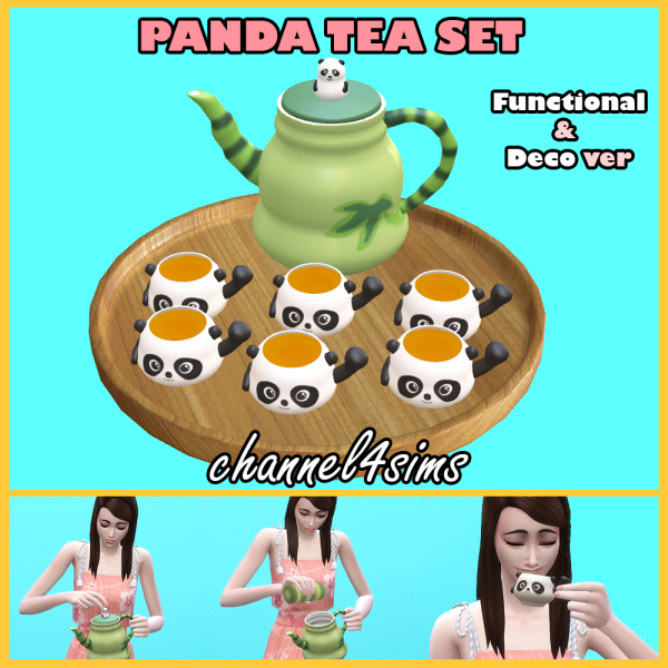 341614 ts4 panda tea set functional deco ver 128060 9749 by channel4sims sims4 featured image