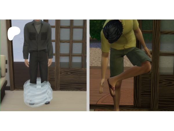 PancakeMizore’s Sneaky Steps: Shoe Removal Animation Override (v1a) – #AlphaCC Poses & Accessories