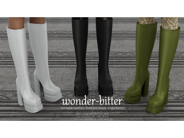 342005 versace leather platform knee high boots sims4 featured image