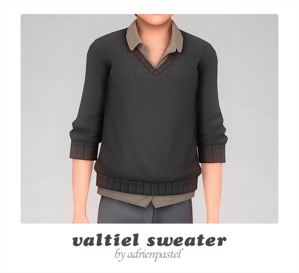 Valtiel’s Vogue: AdrienPastel’s Chic Sweater & Pants Set for Kids (AlphaCC)