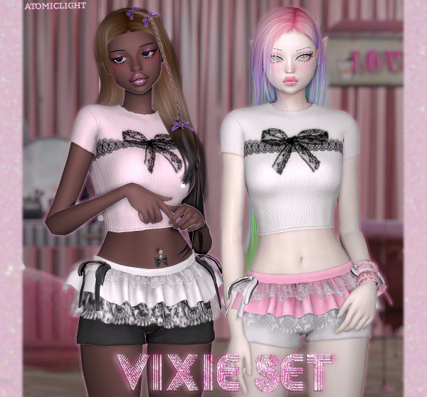 Vixie Set Chic: Atomiclight’s Ultimate Female Clothing Collection (Tops, Sets, Skirts & Shorts)