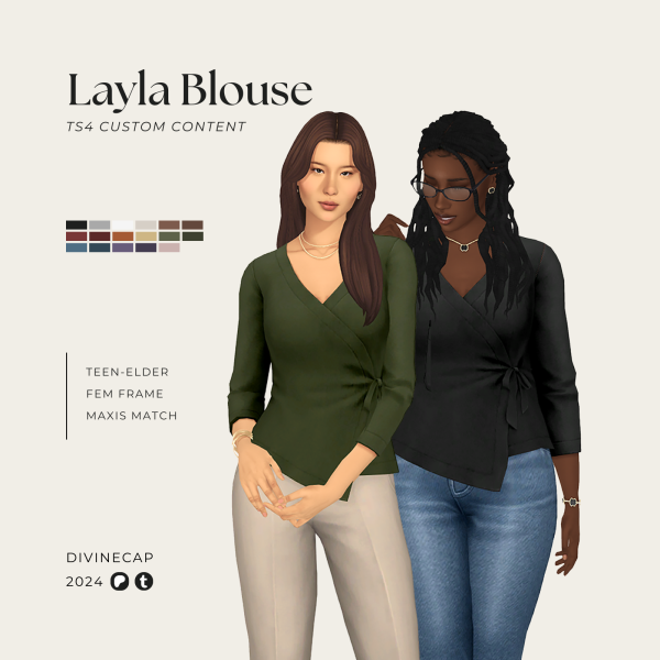 Layla’s Elegance: Chic Blouse Collections for Trendsetting Women (#AlphaCC)