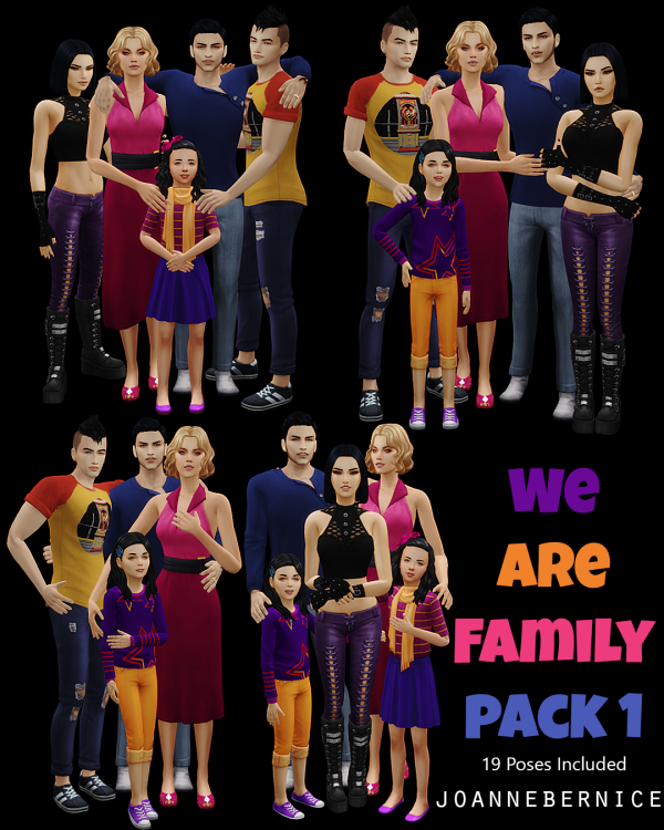 342613 we are family pack 1 by joannebernice sims4 featured image