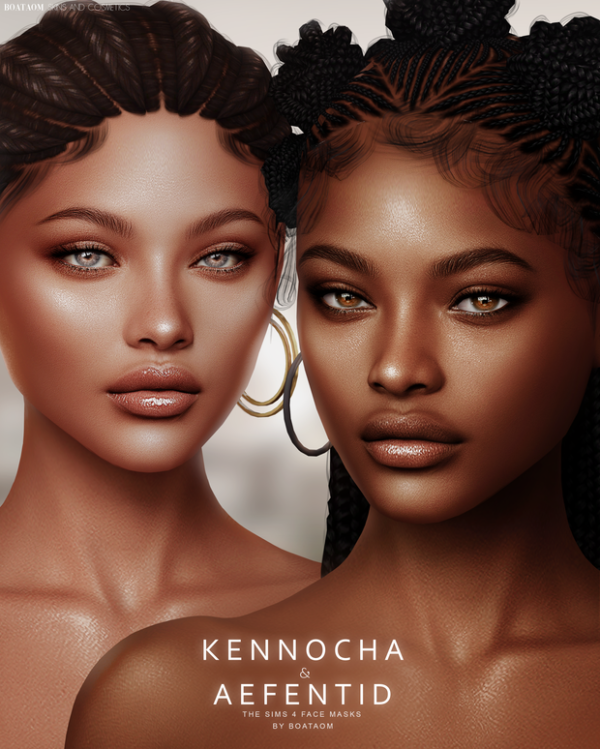 342721 kennocha aefentid face masks and skin overlay by boataom sims4 featured image