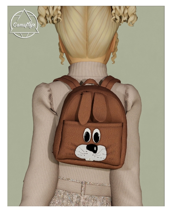 343014 little princess child collection 6 items 3 outfits backpack beret earrings all in one by camuflaje sims4 featured image