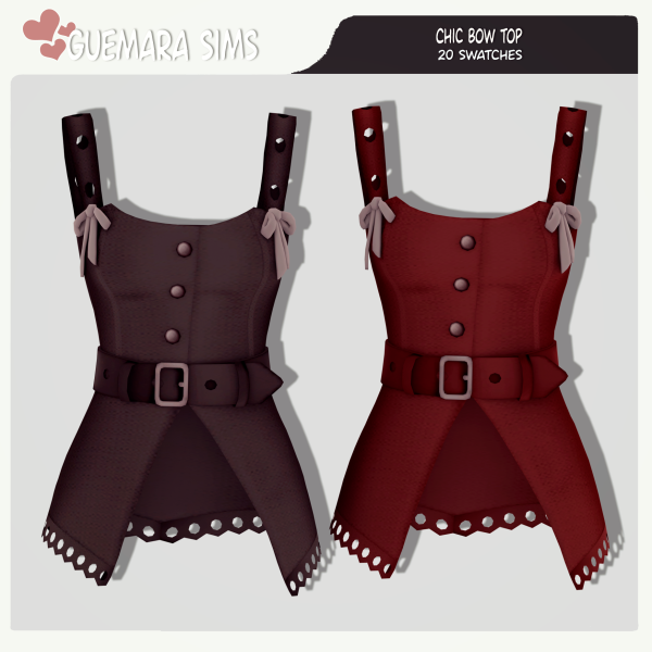 343187 chic bow top by guemarasims sims4 featured image