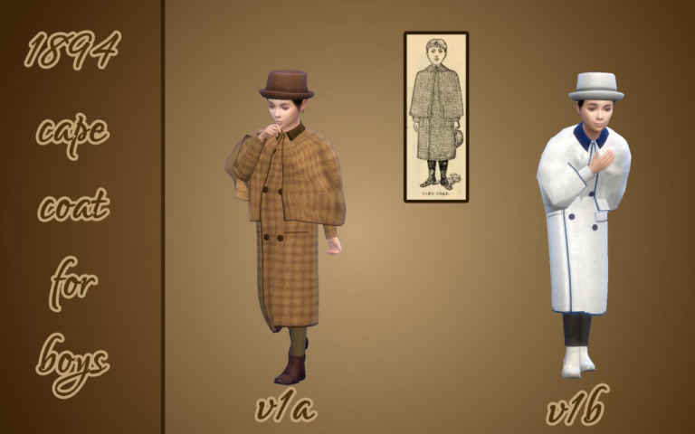 Search Results 15 1894 Boys’ Cape Coat: Vintage Winterwear, No Ads, Free on Patreon