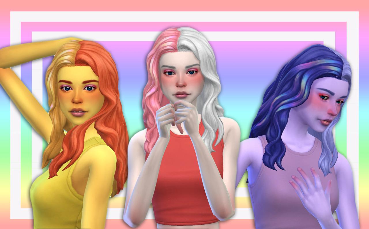 HOLO HAIR Sorbet Remix: Rainbow Highlights & Brighter Recolors by Simandy