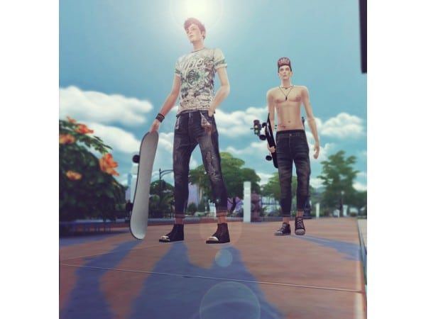 88333 kk baggy cropped pants 10set sims4 featured image