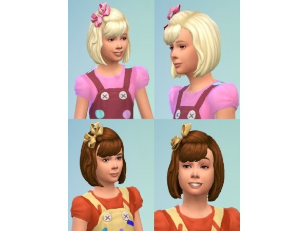 91747 girl s bowhair with bangs sims4 featured image