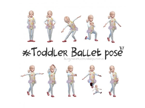 92197 toddler ballet pose sims4 featured image