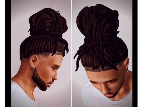 95134 messy topbun dreads sims3 featured image