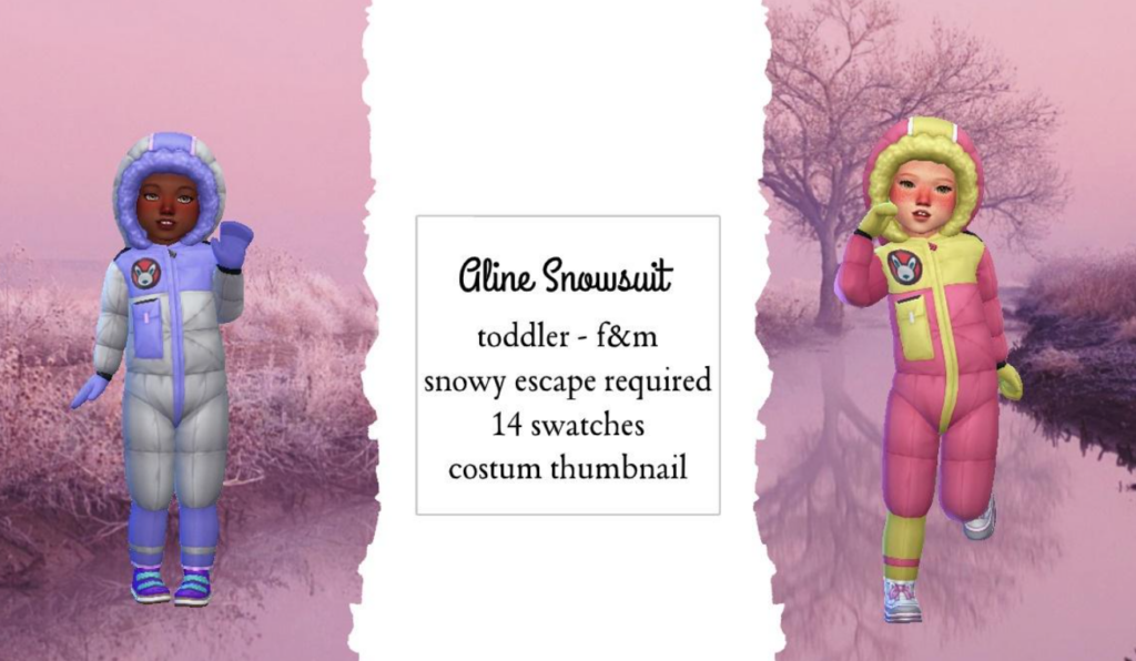 Aline Cute Snowsuit for Toddlers