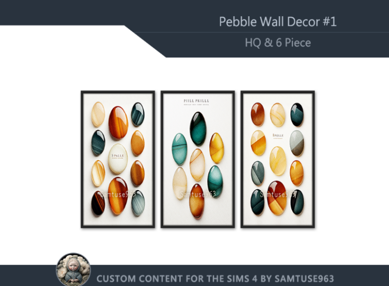Assorted Pebble Painting Decor [MM]